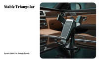 Universal Car Phone Holder, Weighted Lock Dashboard & Windshield Mount, Simple Design