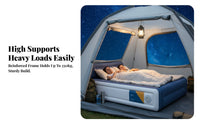 Automatic Inflatable Mattress, Thickened Portable Outdoor Sleeping Pad, Foldable Bed, Moistureresistant for Camping