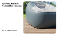 Outdoor Inflatable Sofa Chair, Automatic Air Lounger, Portable Camping Lazy Sofa, Event Bed for People and Pets