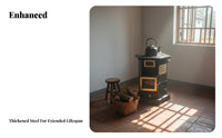 Multifunctional Gasification Stove, Smokeless Indoor Outdoor Heating Wood Compatible