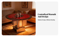 Energy-Saving Gasification Stove, Floor Heating Stove, Smokeless Fireplace, Home Wood Burning Heater
