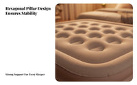 Inflatable Mattress, Automatic Air Bed, Portable Foldable Sleeping Pad, 40cm Raised, Home & Camping