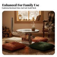 Wood Stove, Smokeless Gasification Heater, Thickened Stainless Steel, Indoor Winter Heating Table