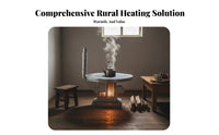 Wood Stove, Smokeless Gasification Heater, Thickened Stainless Steel, Indoor Winter Heating Table