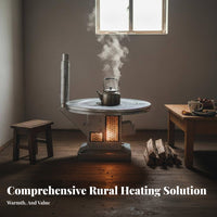 Wood Stove, Smokeless Gasification Heater, Thickened Stainless Steel, Indoor Winter Heating Table