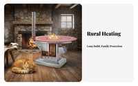 Wood Stove, Smokeless Gasification Heater, Thickened Stainless Steel, Indoor Winter Heating Table