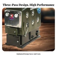 New Three-Pass Home Heating Stove, Thickened Steel Reverse-Burn Boiler, Energy-Saving, Rural House Use