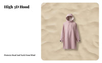Waterproof Quick-Dry Bath Towel Cape, Warm Hooded Robe, Sun Protection for Outdoor, Swimming, Beach