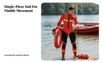 Emergency Wetsuit, 3mm Full Body Diving Suit Reflective, Thermal Underwater Gear for Men