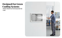 Commercial Louvered Air Outlet, ABS Double-Tier, Customizable, For Cooling Fan, Green Air Conditioner