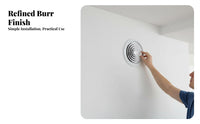 Circular ABS Louver Diffuser, Air Supply and Exhaust Vent, Central Air Conditioning, Diffusion Design, Easy Installation