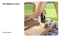 Outdoor Camping Inflatable Bed, PVC Brushed Air Mattress, Automatic Pump, Comfortable Sleeping Pad, Portable for Travel