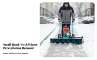 helical winter maintenance tool, small Hand-Push High Power winter Removal Machine, Steel Auger, Multi-Scene Use