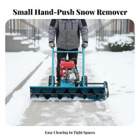 helical winter maintenance tool, small Hand-Push High Power winter Removal Machine, Steel Auger, Multi-Scene Use