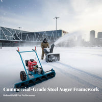 helical winter maintenance tool, small Hand-Push High Power winter Removal Machine, Steel Auger, Multi-Scene Use