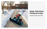 helical winter maintenance tool, small Hand-Push High Power winter Removal Machine, Steel Auger, Multi-Scene Use