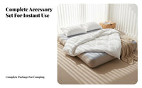 Inflatable Mattress, Elastic Silk fluff Bed, Home Sleeping Pad, Outdoor Camping Tent, Portable Design