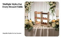 Cream Style Dessert Tray, Iron Cake Stand, Minimalist Display Rack, Wedding Table Decor, Festive Accessory