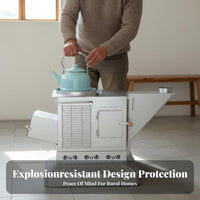 Heating Stove, Energy-Saving Smokeless Gasification Stove, Indoor Rural Wood Burning Fireplace