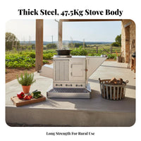 Heating Stove, Energy-Saving Smokeless Gasification Stove, Indoor Rural Wood Burning Fireplace