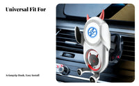Devil Car Phone Holder, 15W Fast Charging, Cute Cartoon Air Vent Mount, Universal Navigation