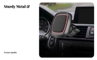 Metal Car Phone Mount, 720° Rotation, Foldable, Universal Dashboard & Air Vent, Creative Design