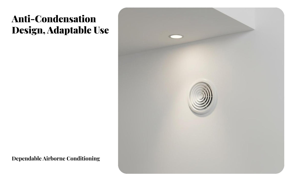 ABS Circular Diffuser, Louvered Air Vent, Central Air Conditioning Exhaust Outlet, Diffusion Design, Multiple Specifications