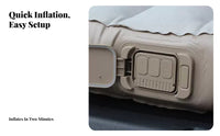 Inflatable Car Mattress for electric vehicle SUV model, Outdoor Camping Sleeping Pad, Rear Seat Bed, Portable Design