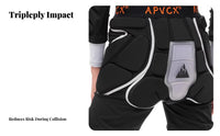 Ski Protective Gear Set, pelvic Pad, Knee Pad, Elbow Pad, impact absorption Resistant, Padded Shorts, Inner Wear, Unisex