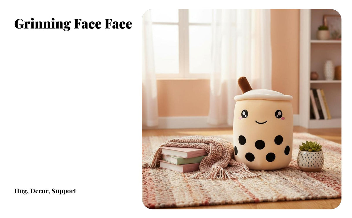 Milk Tea Plush Pillow, Bubble Milk Tea Mug Toy, Cute Cartoon Pillow, Decorative Stuffed Doll