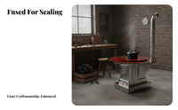 Stainless Steel Heating Stove, Thickened Indoor Smokeless Wood & Coal doubleUse, quick Heating