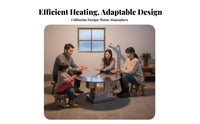 Stainless Steel Heating Stove, Thickened Indoor Smokeless Wood & Coal doubleUse, quick Heating