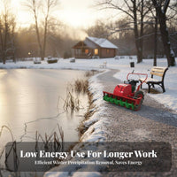 small winter clearing tool, Hand-Push helical Design Powered, Property & Fish Pond Clearing