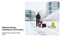 small winter clearing tool, Hand-Push helical Design Powered, Property & Fish Pond Clearing