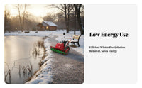 small winter clearing tool, Hand-Push helical Design Powered, Property & Fish Pond Clearing