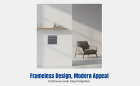 Double Tier Extended Louvered Air Vent, Frameless Embedded Hook, Central Air Conditioning Return Grille