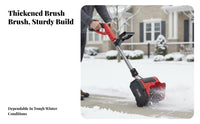 Cordless Electric Winter Push Type, 342 Model, Small Brush, Home & Path Cleaning