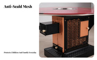 Indoor Wood Stove, Smokeless Heating Stove, Winter Multi-Functional Rural Home Fireplace