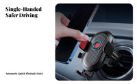 Suction Mount Car Phone Holder, 360° Rotatable, Foldable, Telescopic, Air Vent, Navigation Use
