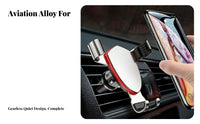 Triangle Weighted Air Vent Phone Holder, Anti-Slip Silicone, Universal Car Mount