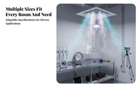 Square Diffuser, Anti-Condensation, Central Air Conditioning Vent, Adjustable Valve, Polished Surface