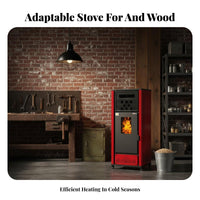 2025 Pellet Thickened twin engine, Indoor Energy-Saving Heating heater, Multi-Function