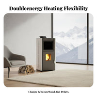 Biomass Heating Stove, Smokeless, Automatic, Energy-Saving, Indoor Home Heater