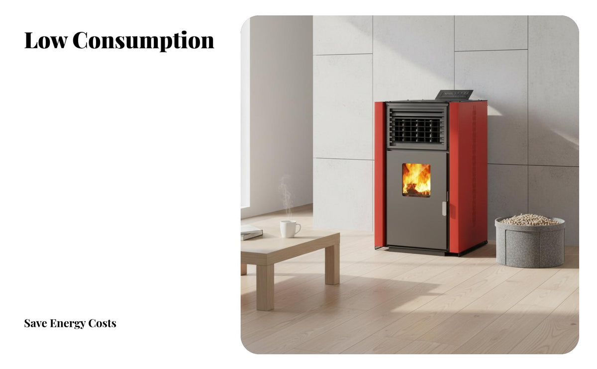 Biomass Heating Stove, Smokeless, Automatic, Energy-Saving, Indoor Home Heater