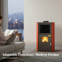 Biomass Heating Stove, Smokeless, Automatic, Energy-Saving, Indoor Home Heater