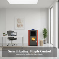 Biomass Heating Stove, Smokeless, Automatic, Energy-Saving, Indoor Home Heater