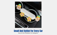 2024 Car Vent Phone Holder, Cute Cartoon Design, Decorative Interior Mount, Universal Support