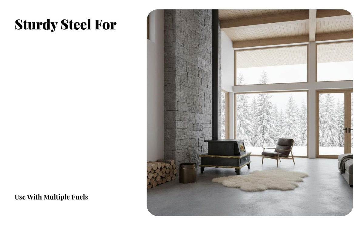 Tibetan Wood Burning Stove, Multifunctional Indoor Heater, Rural Room Fireplace, Winter Home Use