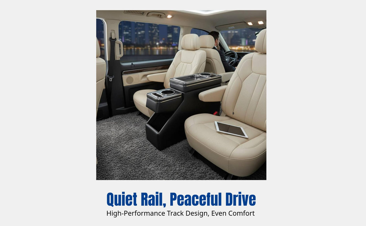 Universal Car Armrest Storage Box, Rear Row Central Tunnel Organizer, Multi-Compartment Design