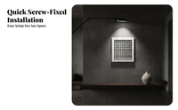 Square Double-Tier Louver Air Outlet, Integrated Vent, Screw Mount, Central Air Conditioning